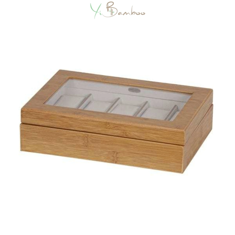 Wholesale/Supplier Reusable Eco Friendly Bamboo Watch Box Custom Logo Wooden Watch Single Packaging Box