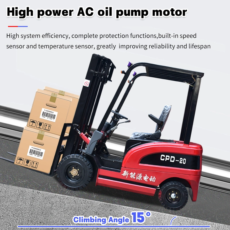 Electric Forklift 2-Ton Small Electric Forklift 3-Ton Hydraulic Four-Wheel Drive Counterweight Full Electric Stacker