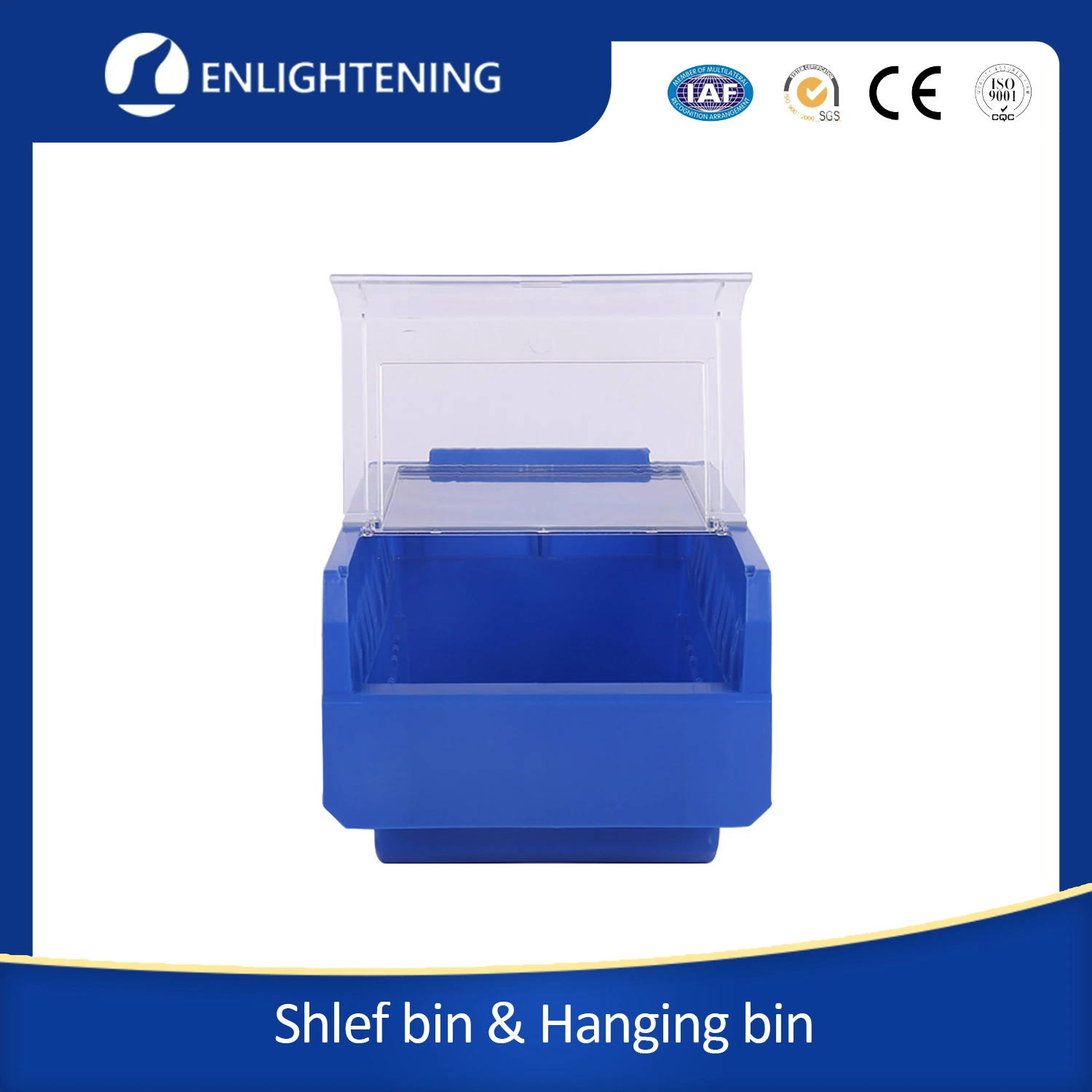 Pharmacy Hospital Use Plastic Stackable Parts Storage Shelf Bins for Medicine Storage and Pickup