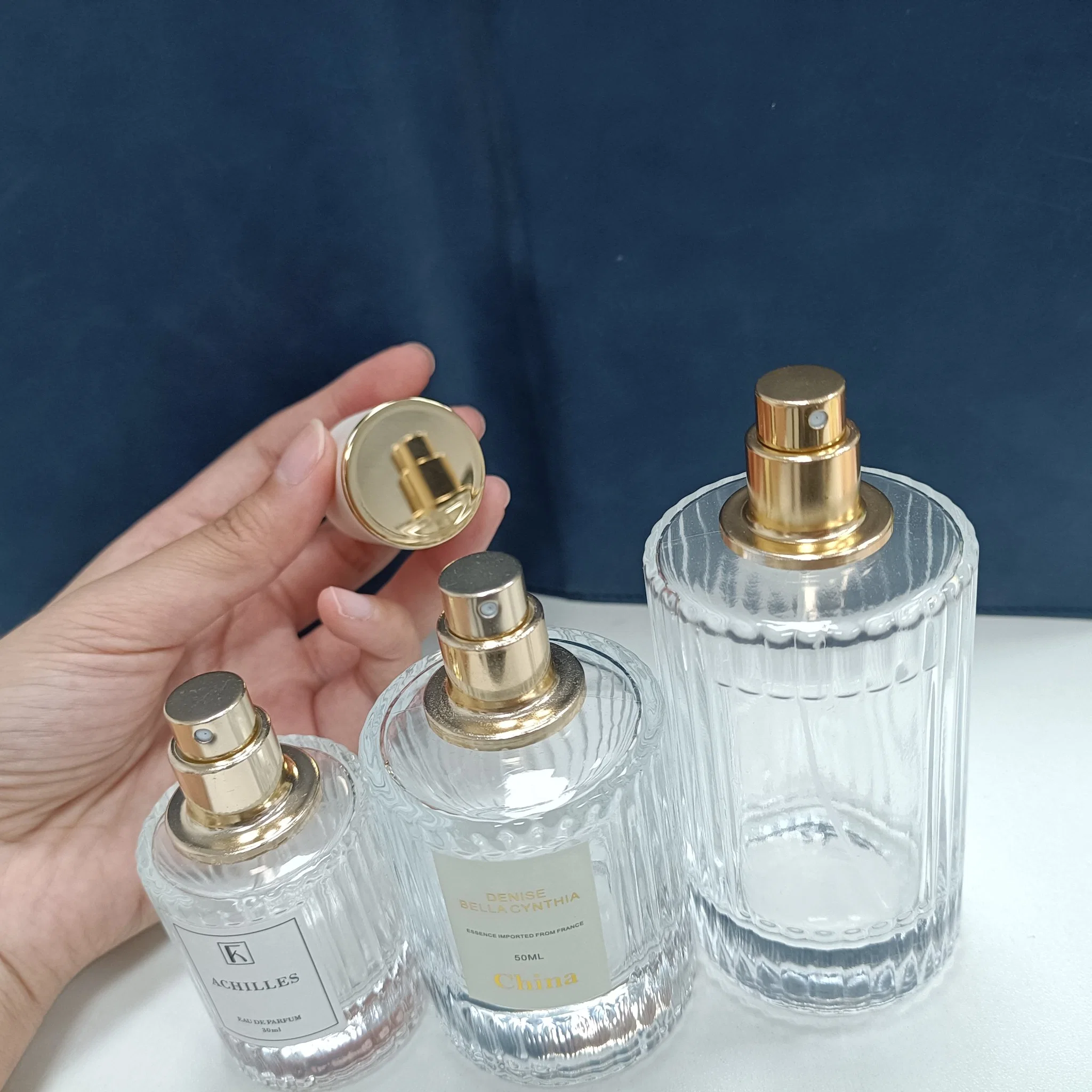 30/50/100ml Empty Glass Perfume Bottle Clear Women Mist Sprayer Cosmetic Container Atomizer Fragrance Bottle