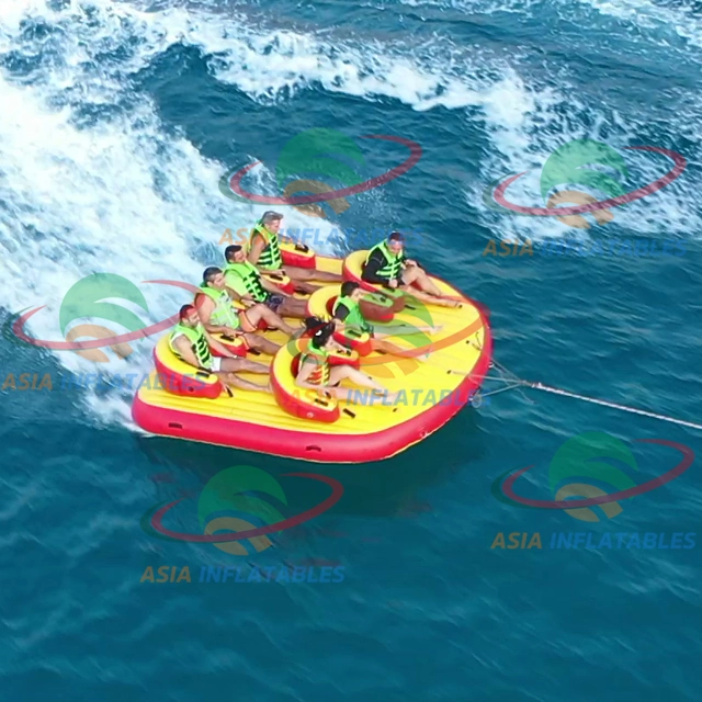 Jet Ski Tubo água insufláveis Lounge Twister infláveis jogos rebocável de desvio