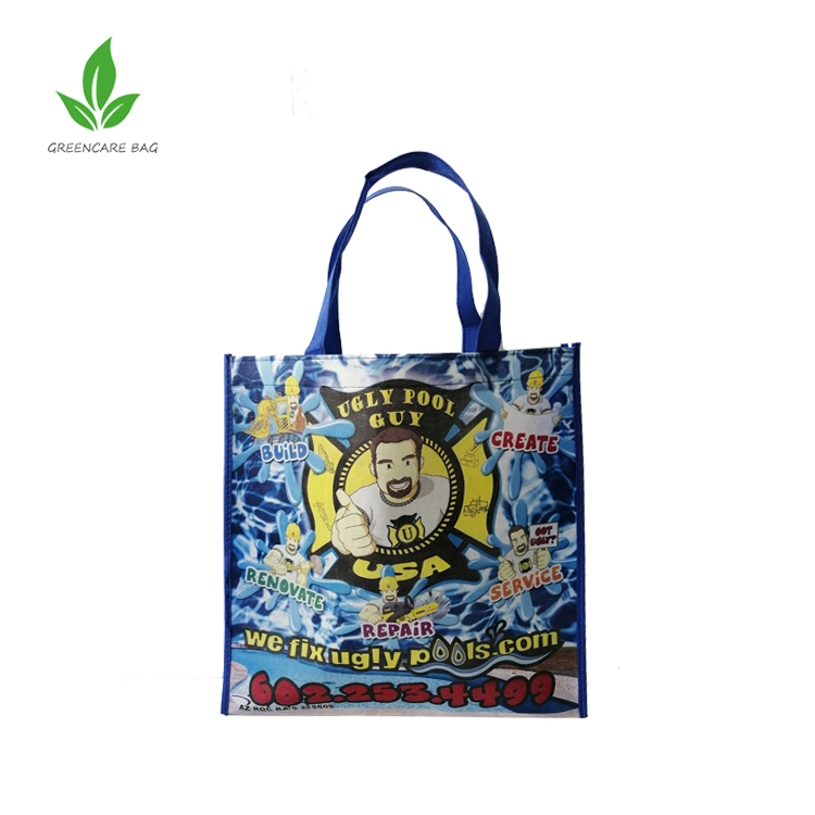 2023 Chinese Products Blank Customized Reusable RPET Foldable Eco PP Woven Laminated Shopping Bag