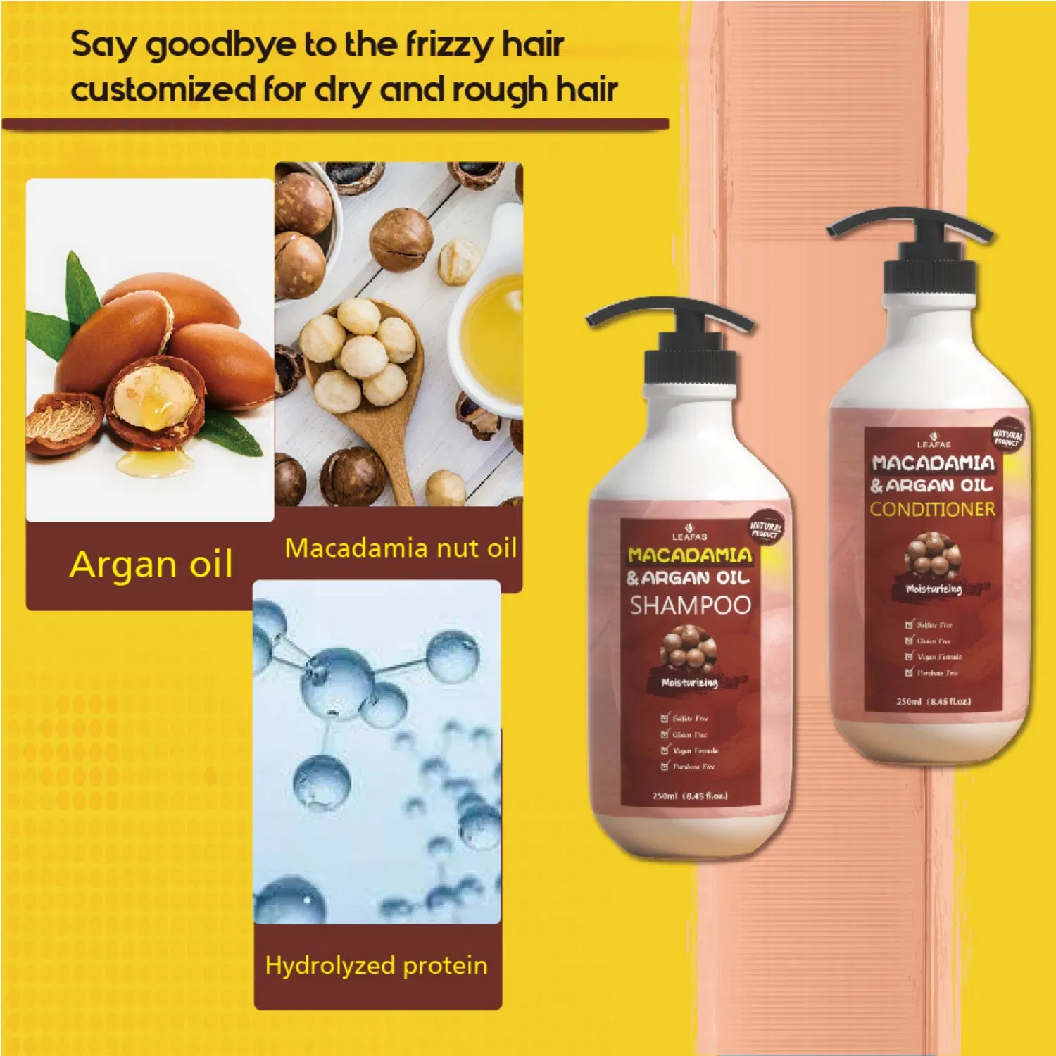 High quality/High cost performance  OEM Moisturizing Repairing Hair Shampoo for Hair Care