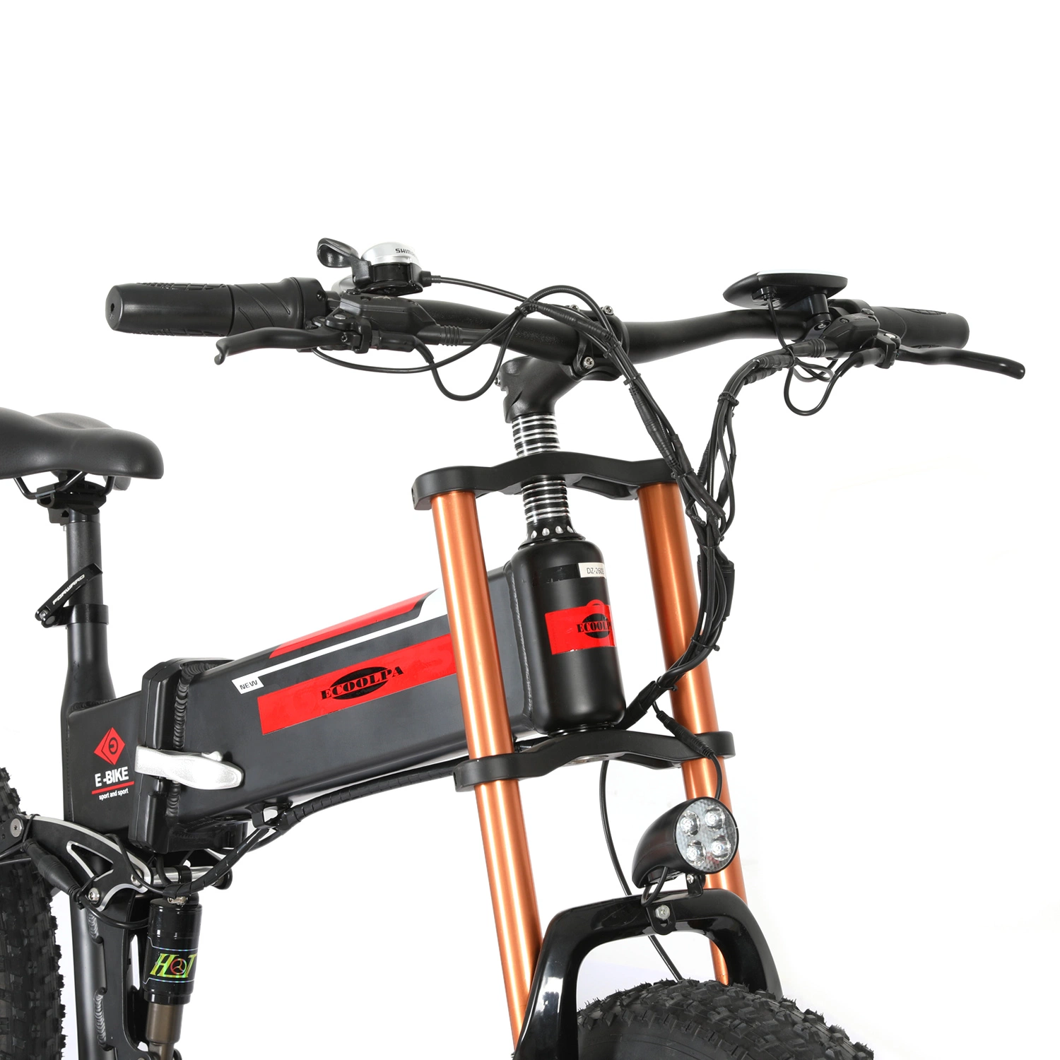 26 " vélo électrique Pliant Vélo de Montagne Vélo Electric City avec frein à disque sans balai de 500W E Bike