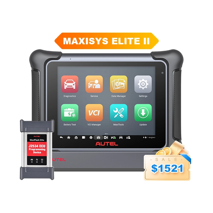 Autel Maxisys Elite 2 II Ms909 Maxicom Mk908 Auto OBD2 PRO Update Software ECU Programming Mechanical Diagnostic Tools for All Cars