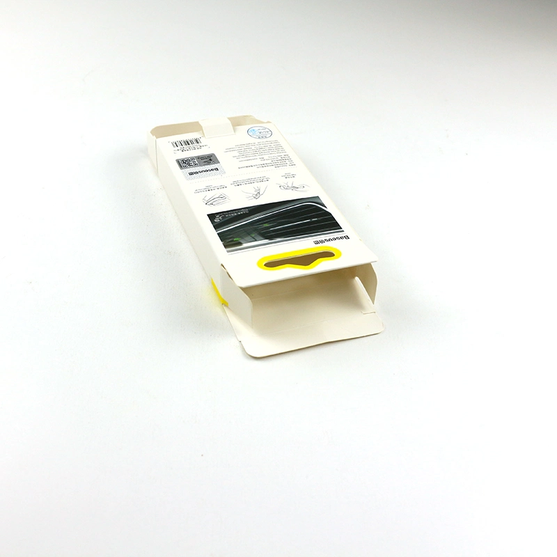 La impresión de papel personalizado 350 g de Arte Caja de embalaje con asa