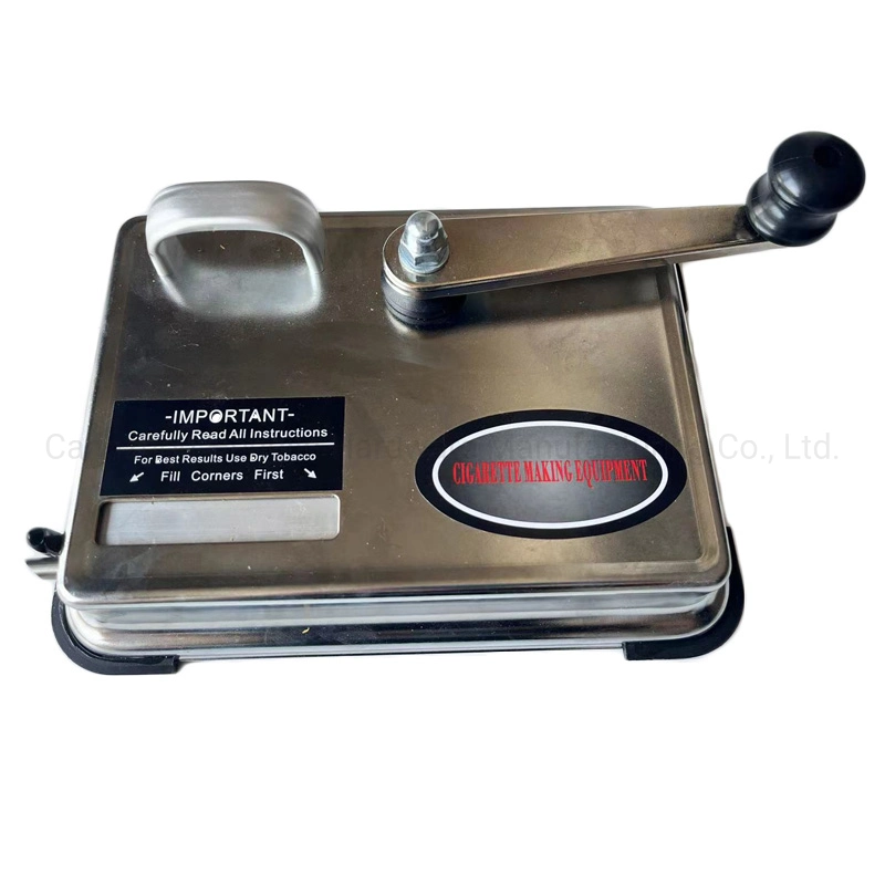 Quality Black Metal Stainless Steel 8mm Manual Smoking Accessories Cigarette Rolling Machine