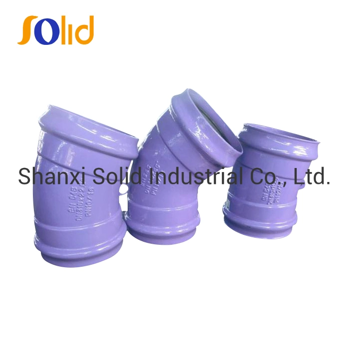 PVC Pipe Equal Round Shape Double Socket Fusion Bonded Epoxy Bend Elbow