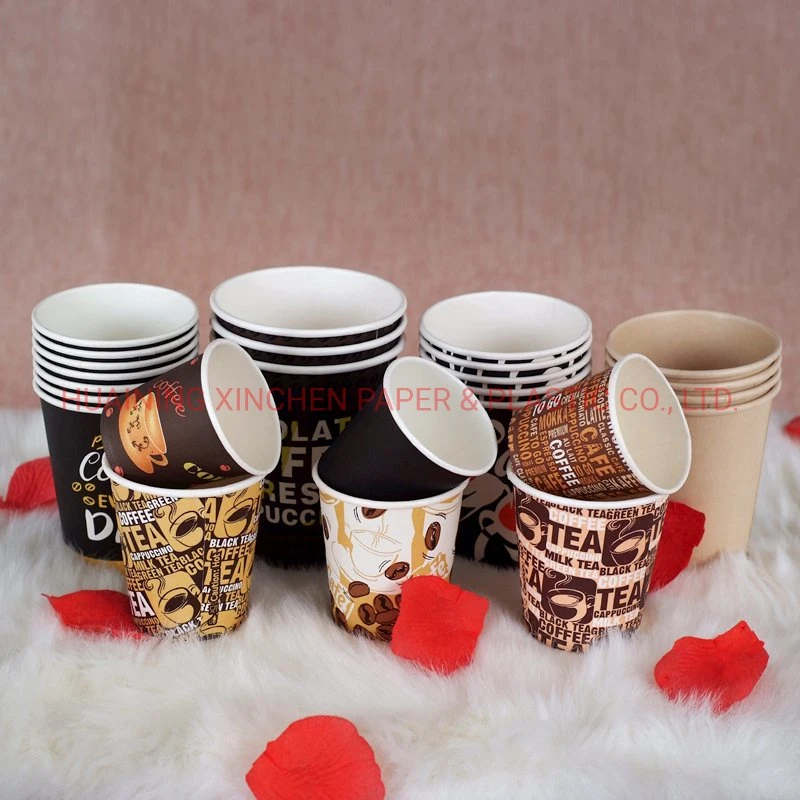 High quality/High cost performance  Disposable Ripple Wall Paper Cup Takeout Hot Drinks Cup with Lib