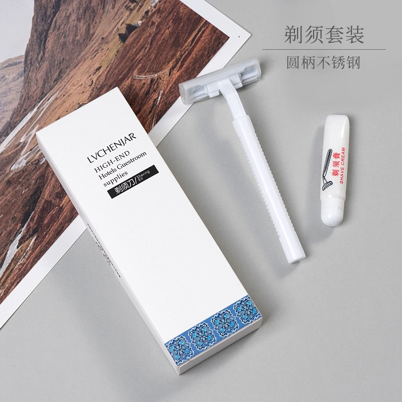 Custom Disposable Five Star Hotel Bathroom Airplane Travel Guest Amenities Toiletries Accessories Set with Logo