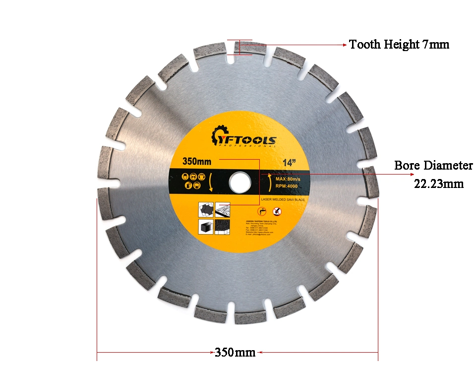 Professional Laser Welded Diamond Saw Blade for Stone