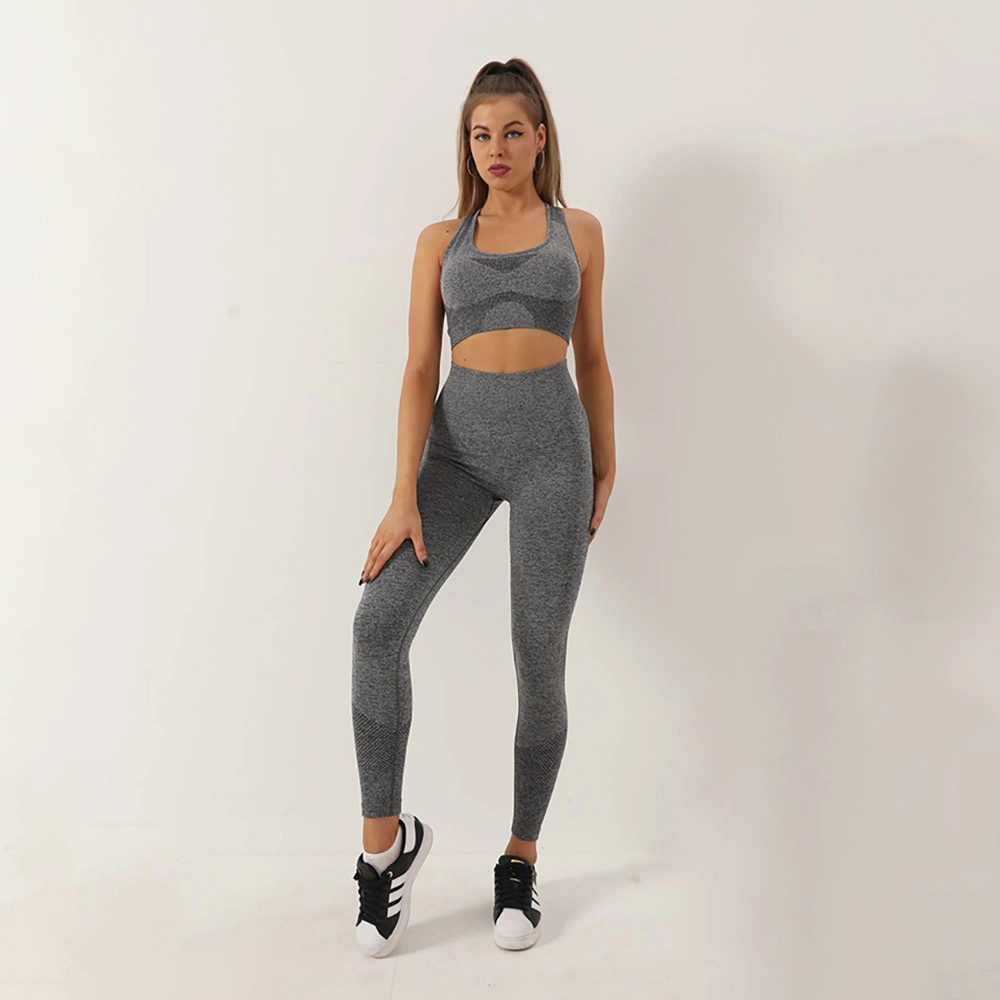 Soutien-gorge de travail sans coutures à pois – Costume d'entraînement sportif et de fitness