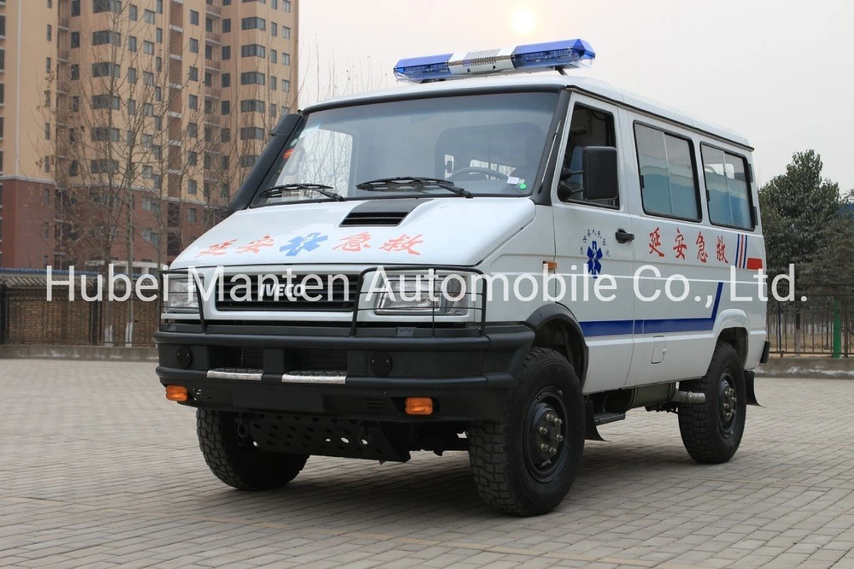 I-Veco Cheap Emergency Transport Ambulance Vehicle Monitoring Medical ICU Ambulance Car Price for Sale