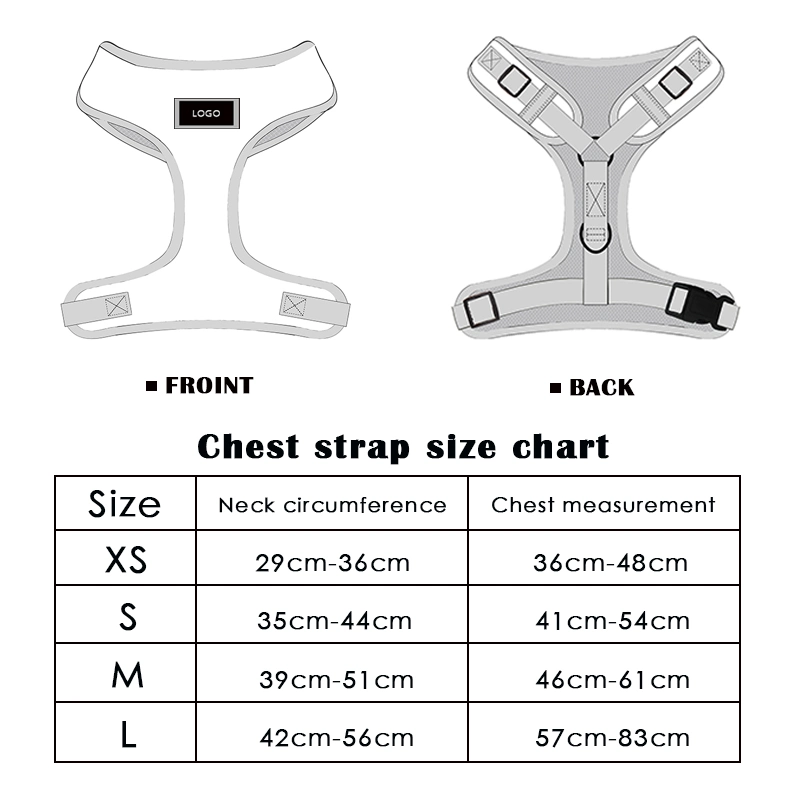 Custom Dog Harness Set Collar Adjustable Padded Sublimation Luxury Dog Chest Harness Pet Accessories for Dogs/Comfortable and Breathable/Waterproof