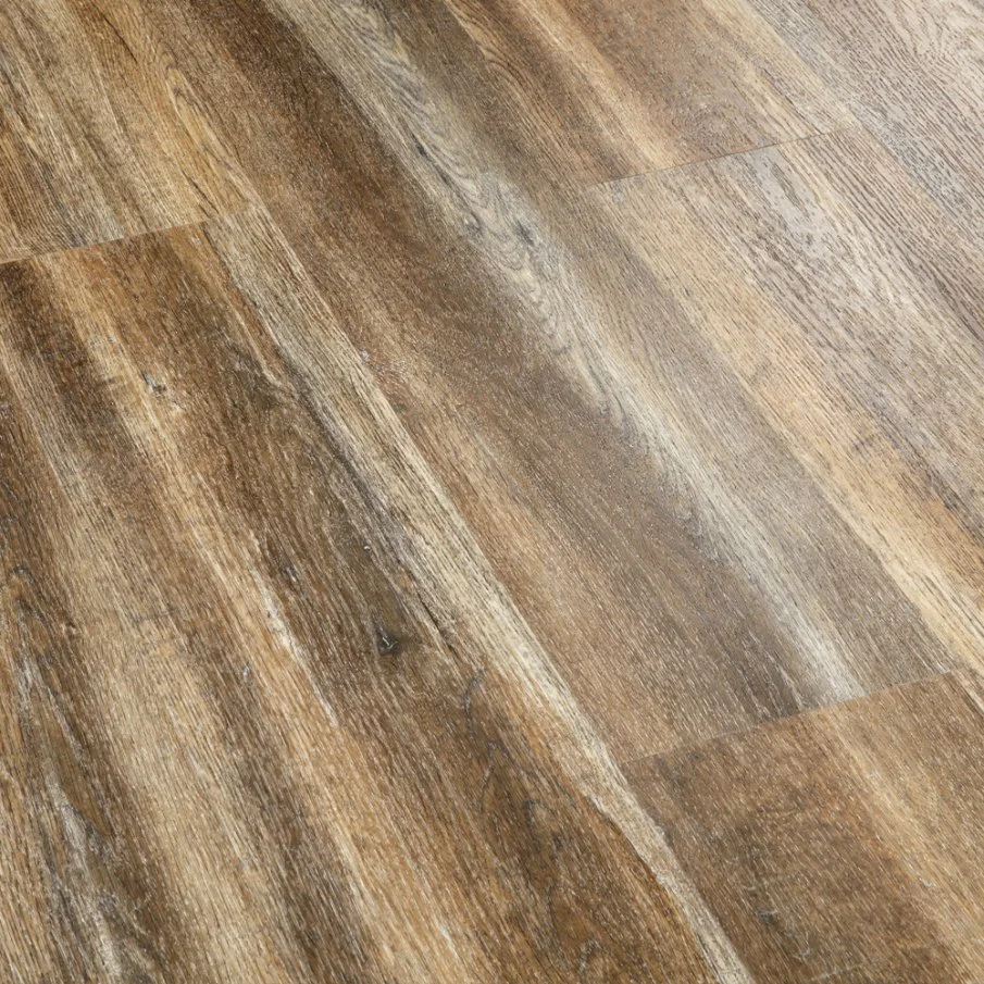 Échantillons gratuits OEM extérieur bois plastique composite planches bois Texture 3D Embossed Floor composite cliquez sur WPC Vinyl Flooring with Bon prix