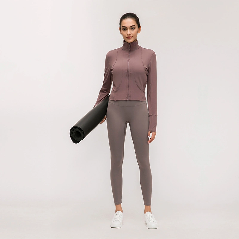 Xsunwing Sweatshirt Damen Yoga Sport Reißverschluss Jacke Lässig Trägt Sport Jacken Sportbekleidung