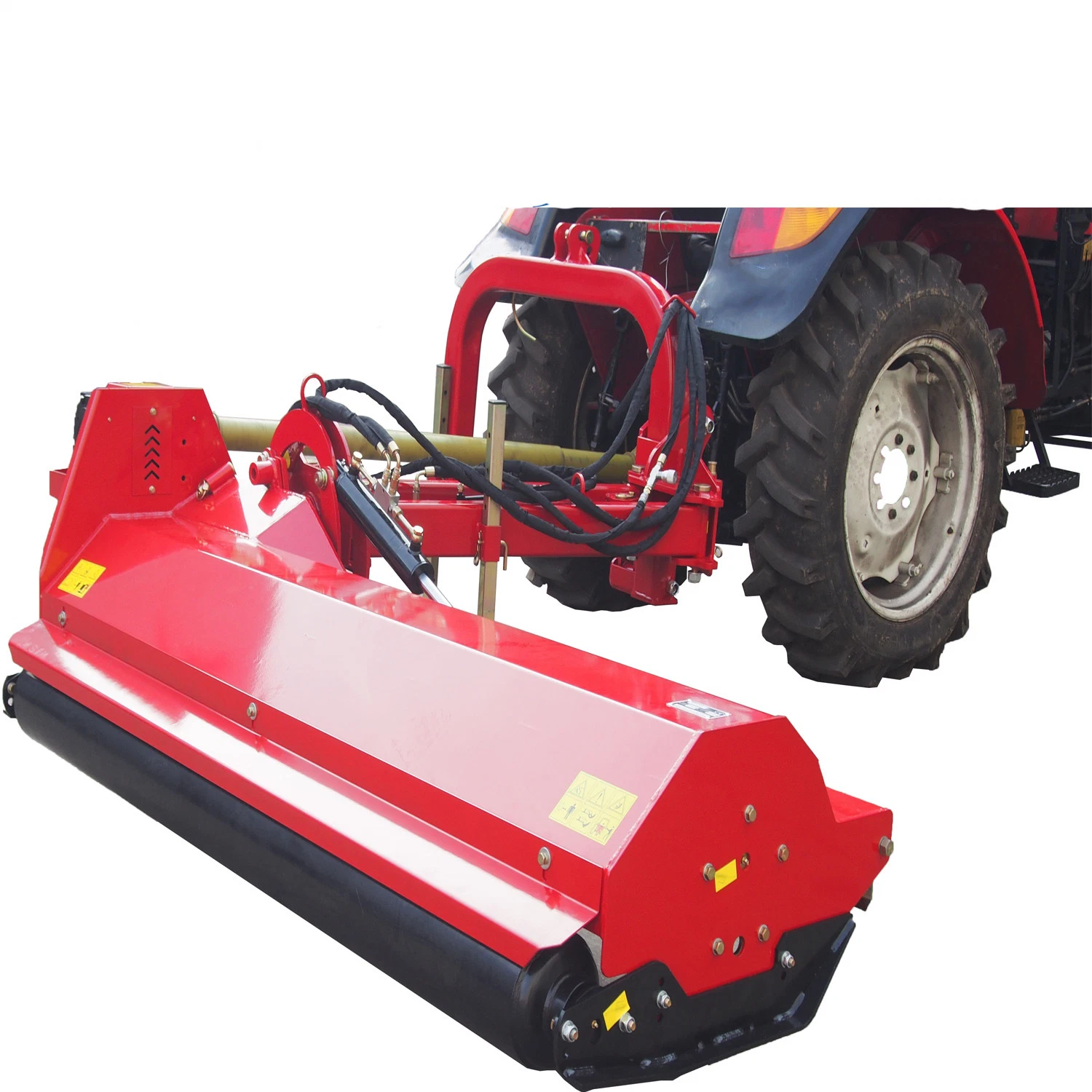 Segadora de cola de verga de servicio pesado con tractor con brazo giratorio hidráulico Montado