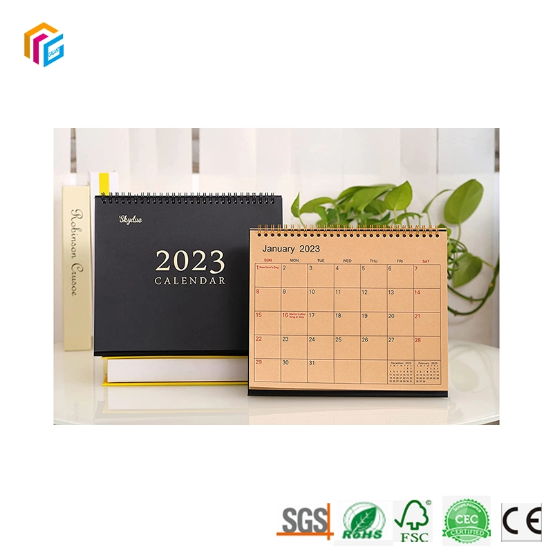 Custom Coloring Printed Wall Calendar Cute Inspirational Daily Calendar Planners Ptinting High quality/High cost performance  Desk Calendar for Office