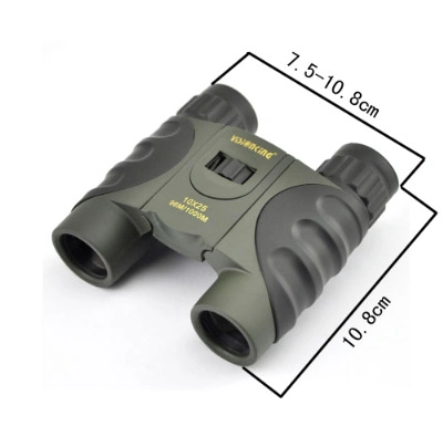 Visionking 10X25 Lumière Fmc-Green télescope binoculaire prisme toit étanche Bak4 prisme Camping chasse Spyglass