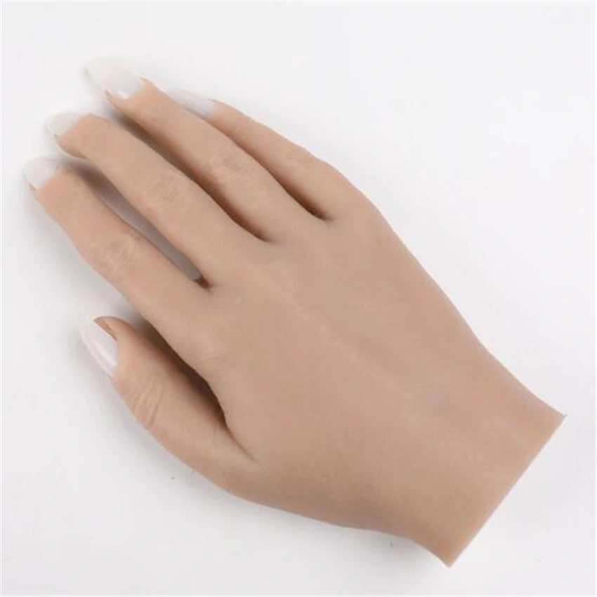 Acrylic Nail Tool Flexible Nail Art Practice Rubber Finger Hand