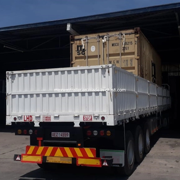 Angepasste Triaxles 30t 34t 40t abnehmbare Dropsides/Bulk Side Boards/Drop Sides/Side Wand-/Massengutfracht/Trockenfracht 3 Achsen Semi Trailer Lkw Semi Trailer