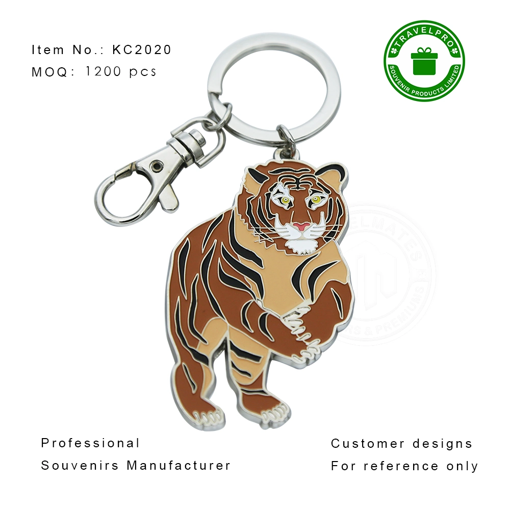 Customized Cheap Animal Shape Keyring Sublimation Alloy for Engraving Metal Keychain