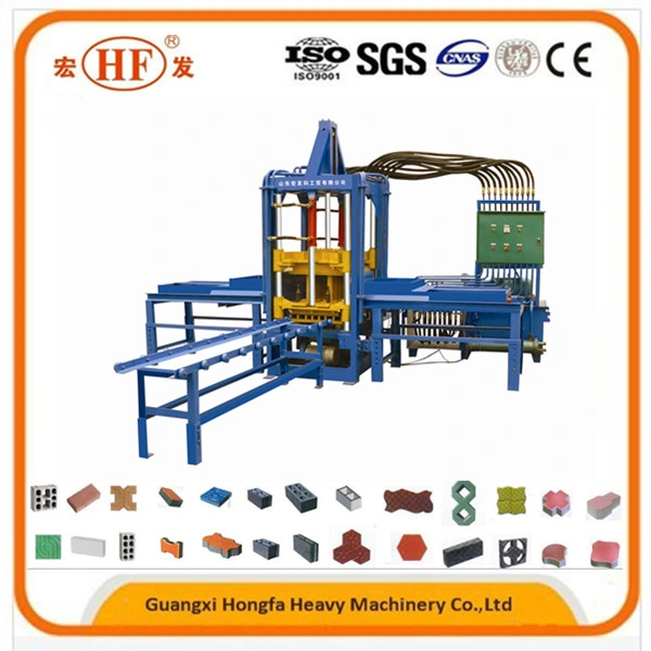 Automatic Hydraulic Concrete Hollow Block Maker Paving Interlock Bricks Making Machine CE ISO