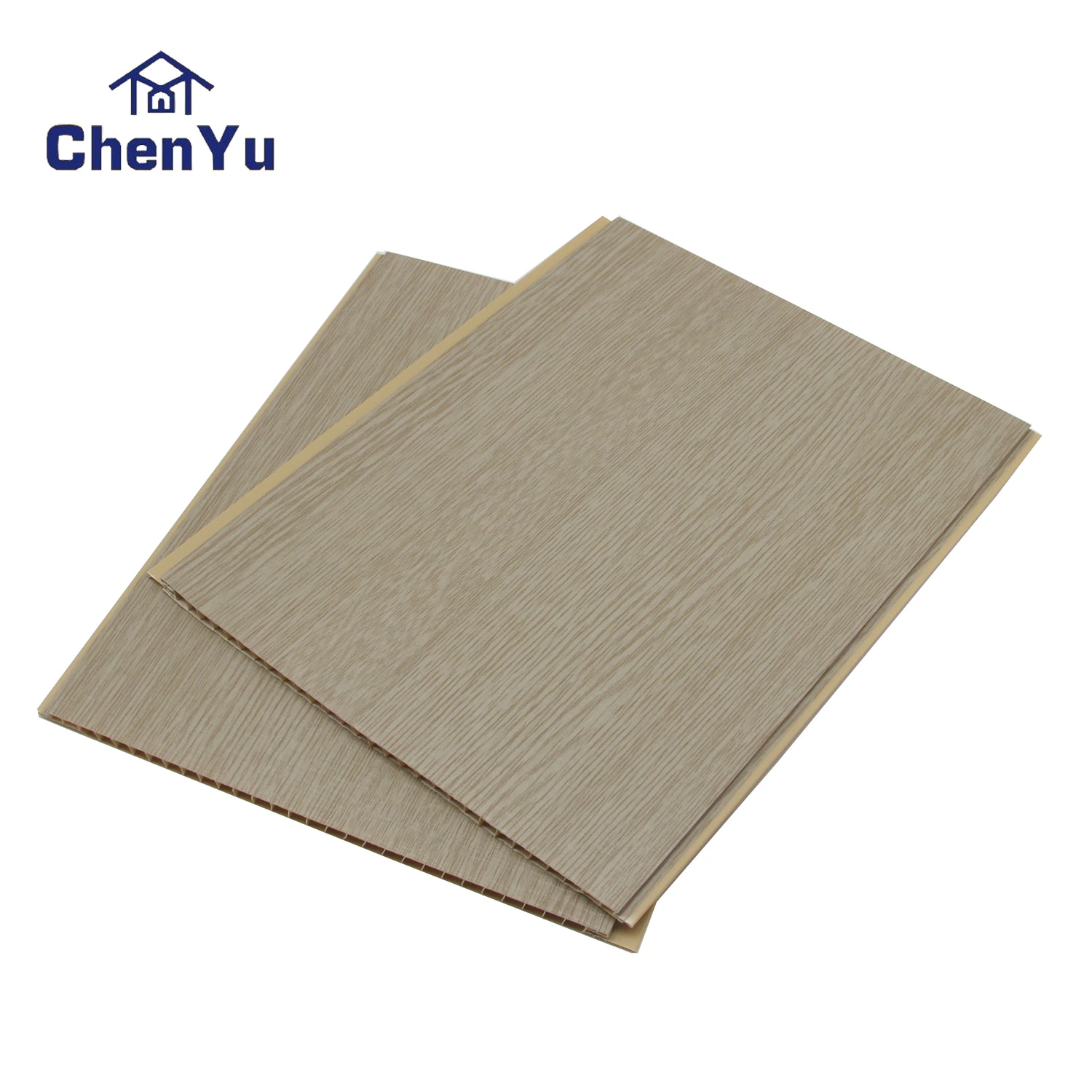 25cm 2.8kg India Popular Interior del panel PVC PVC paneles de techo de madera laminada