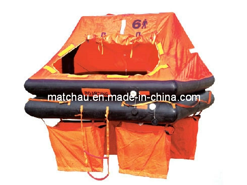 35man Solas Marine Inflatable Liferafts Throw-Overboard Inflatable Life Raft for Marine Lifesaving