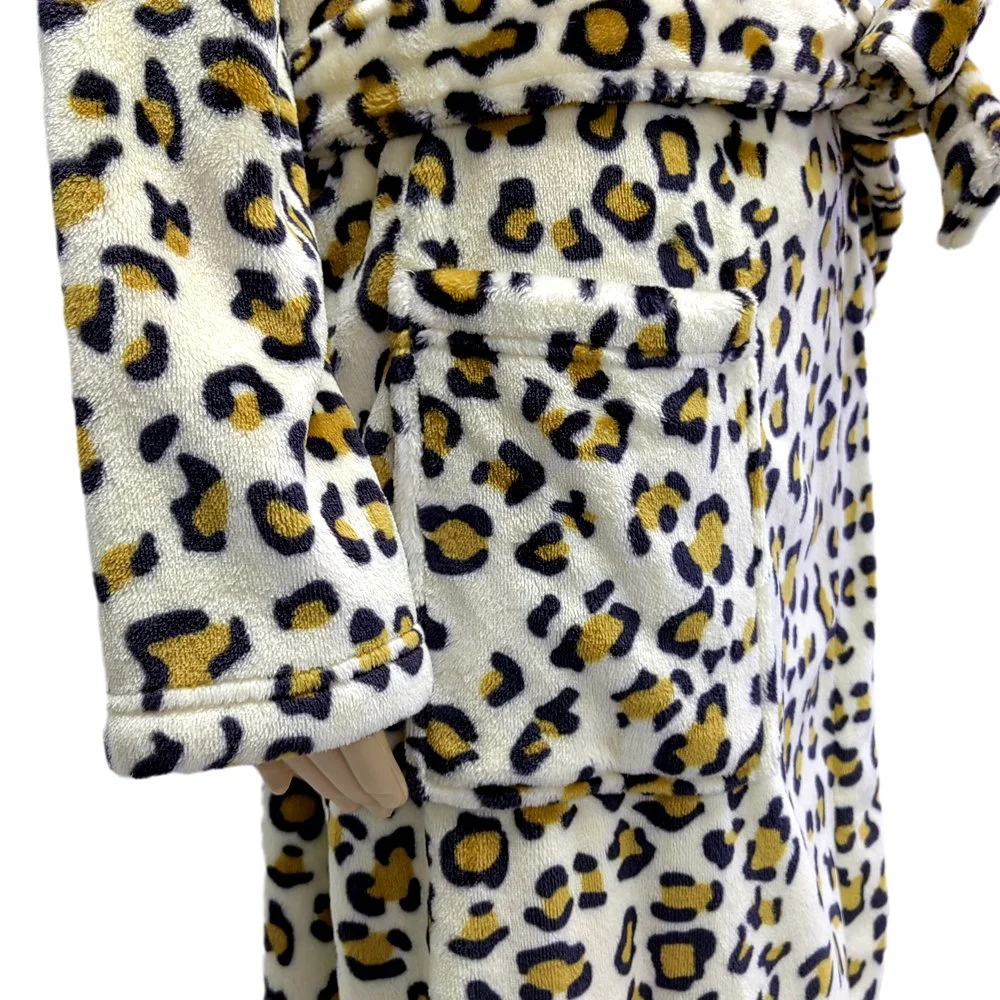 Fashion Printing Flannel Fleece Loungewear Nightwear Sleepwear Pajamas Bathrobe