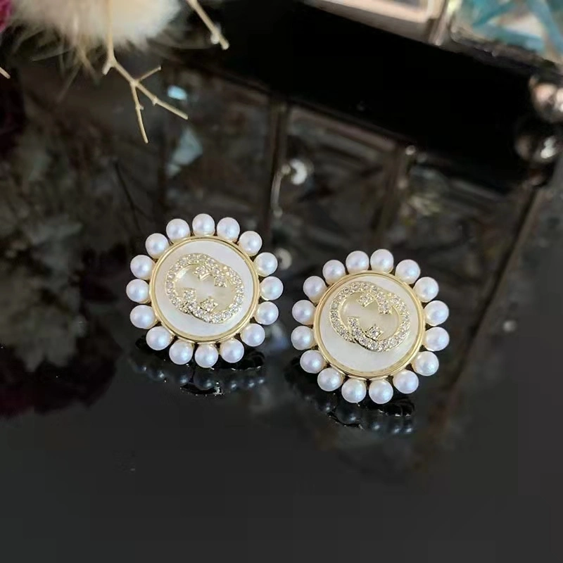 Luxury Design Jewelry Popular Pearl Brands Double Cc Gg CD Fashion Designer Earring