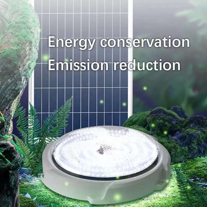 En el interior de la luz de techo solar directa de fábrica con control remoto de la luz solar lámpara de luz solar en el interior de la casa de inicio