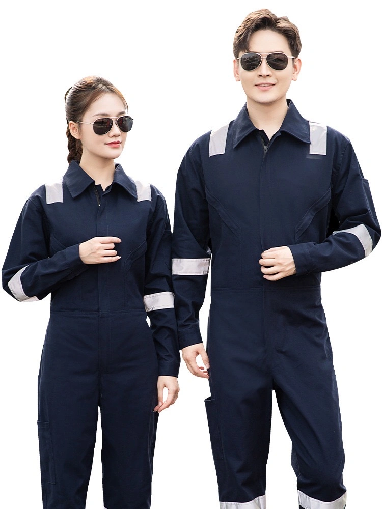 Custom Logo Fashion Blue Overalls Work Clothes Labour Suit Workwear in Guangzhou