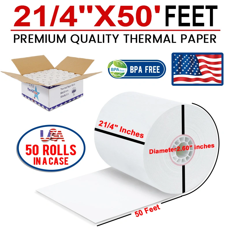 Sailing BPA Free 80mm 57mm Wide Thermal Cash Receipt Paper Roll POS ATM Jumbo Roll Paper