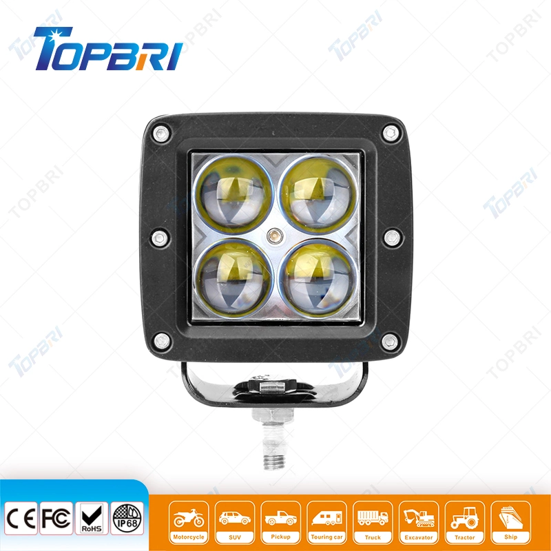 4D 12W motocicleta ATV UTV Pilar Auto luz LED de trabajo