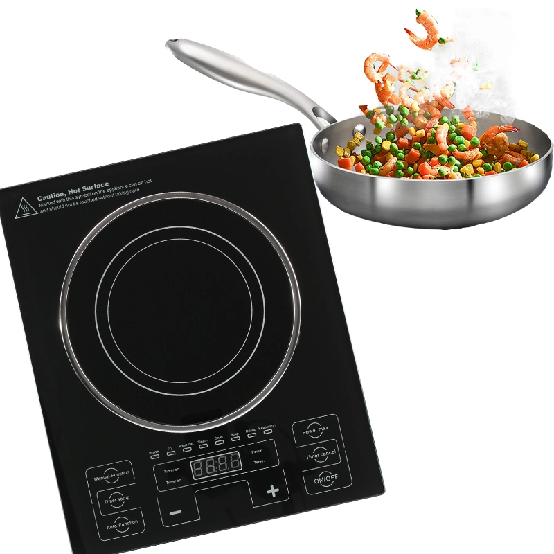 Multi-Function 1800W New Fashion Unique Style Touch Small Induction Cooker with Overheat Protection