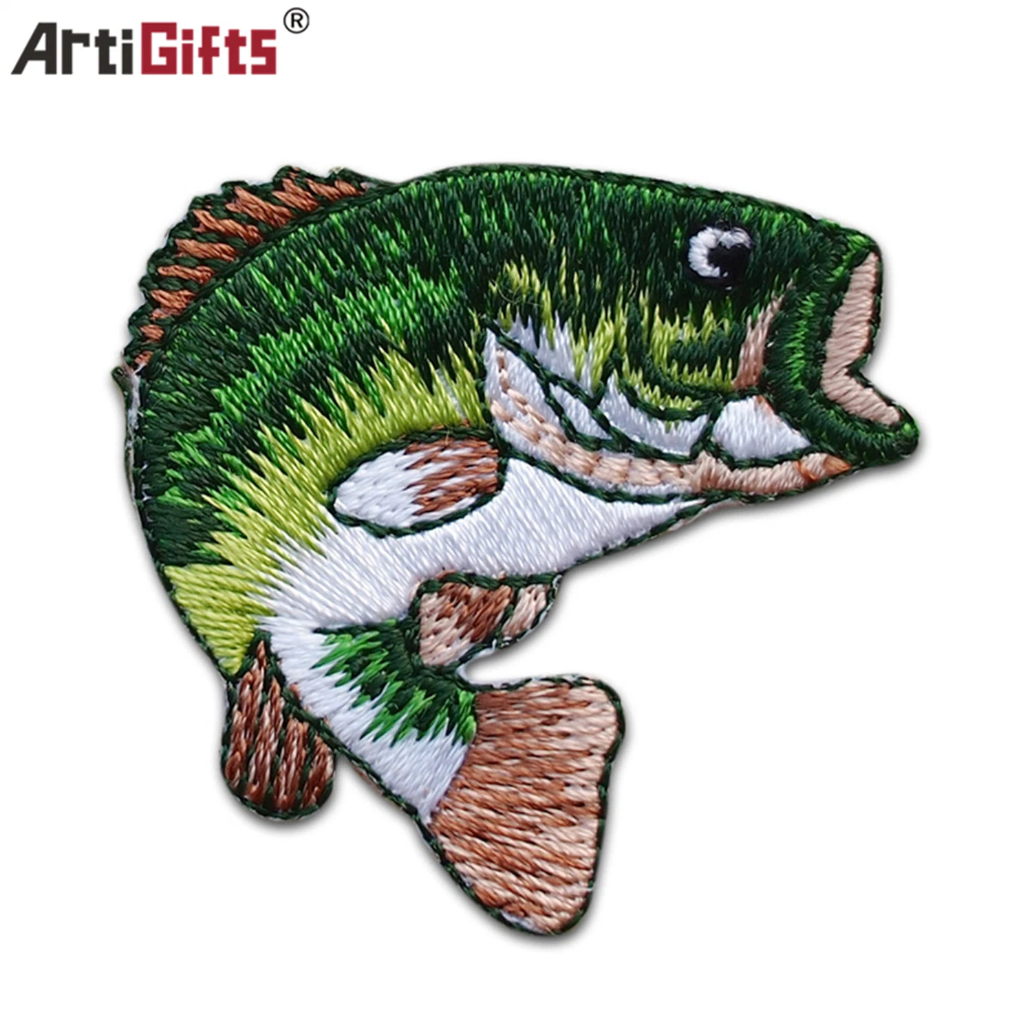 Factory Diect Convenience Fish Embroidery Patch