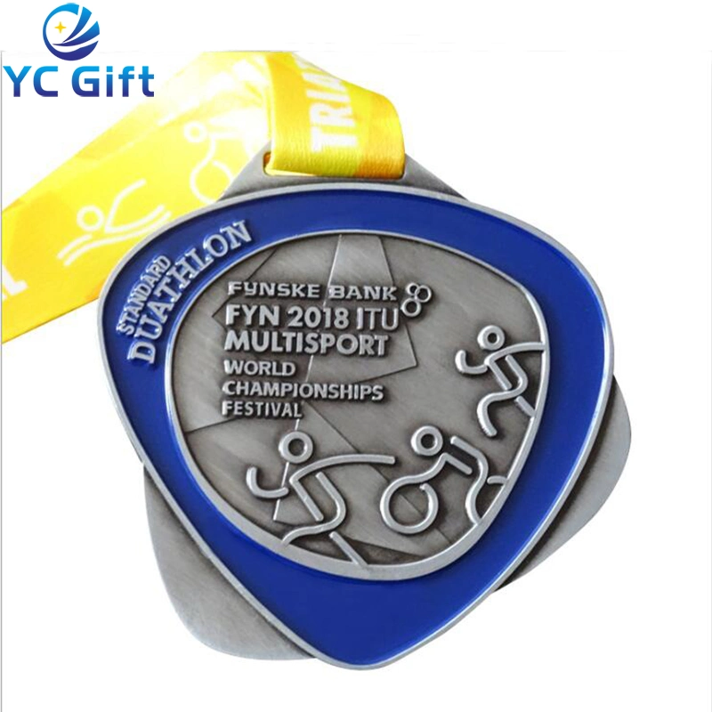 Metal Medal Wholesale/Supplier Cheap Design Your Own Blank Zinc Alloy 3D Gold Award Basketball Trophy Marathon Running Custom Metal Sport Medal