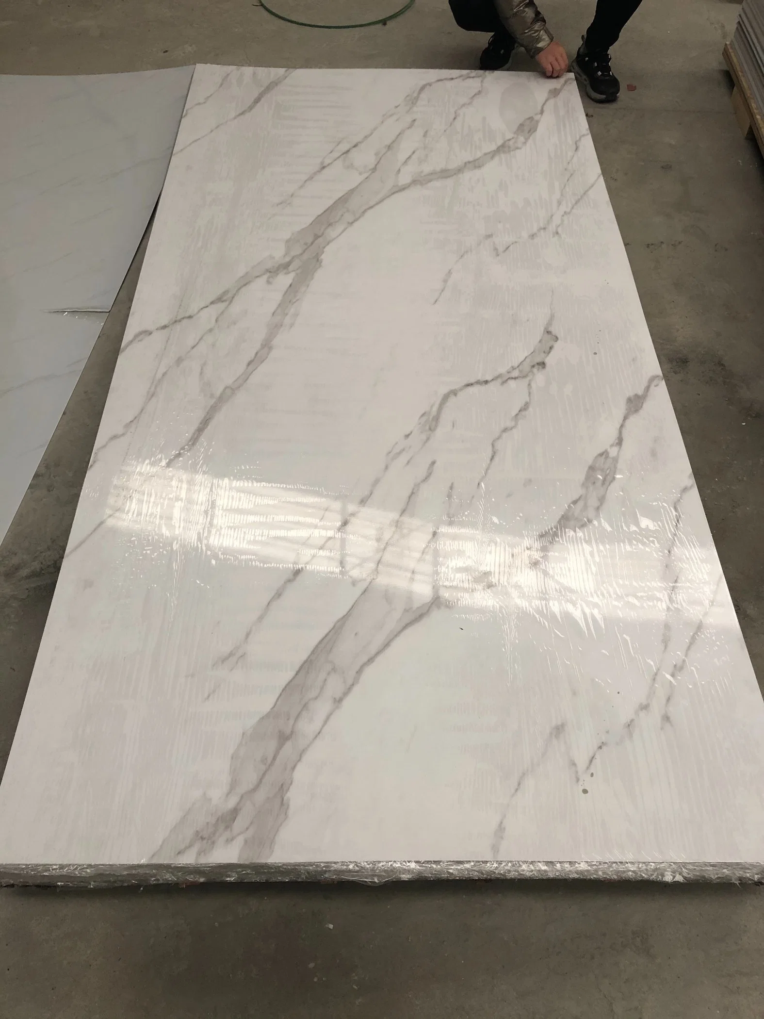 Buliding Material of Living Room Decoration PVC Marble Sheet Wall Panel