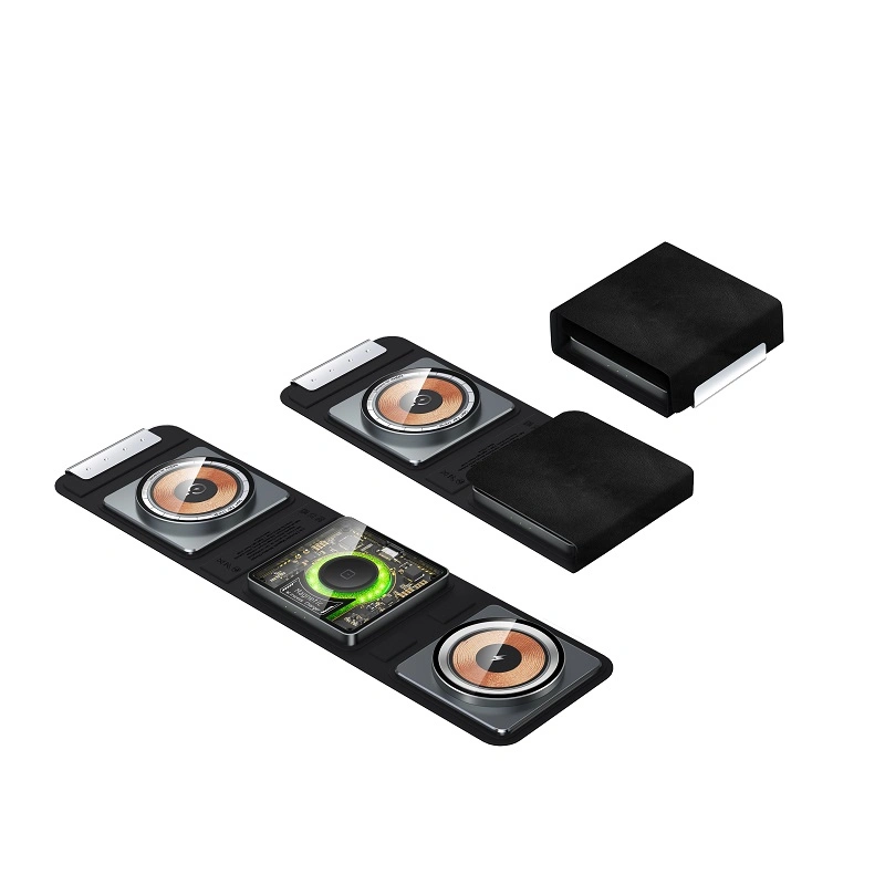 Compact and Easy to Carry Wireless Charger 3 in 1 Qi Charger Type C Station Mobile Phone Universal Qi Wireless Charger