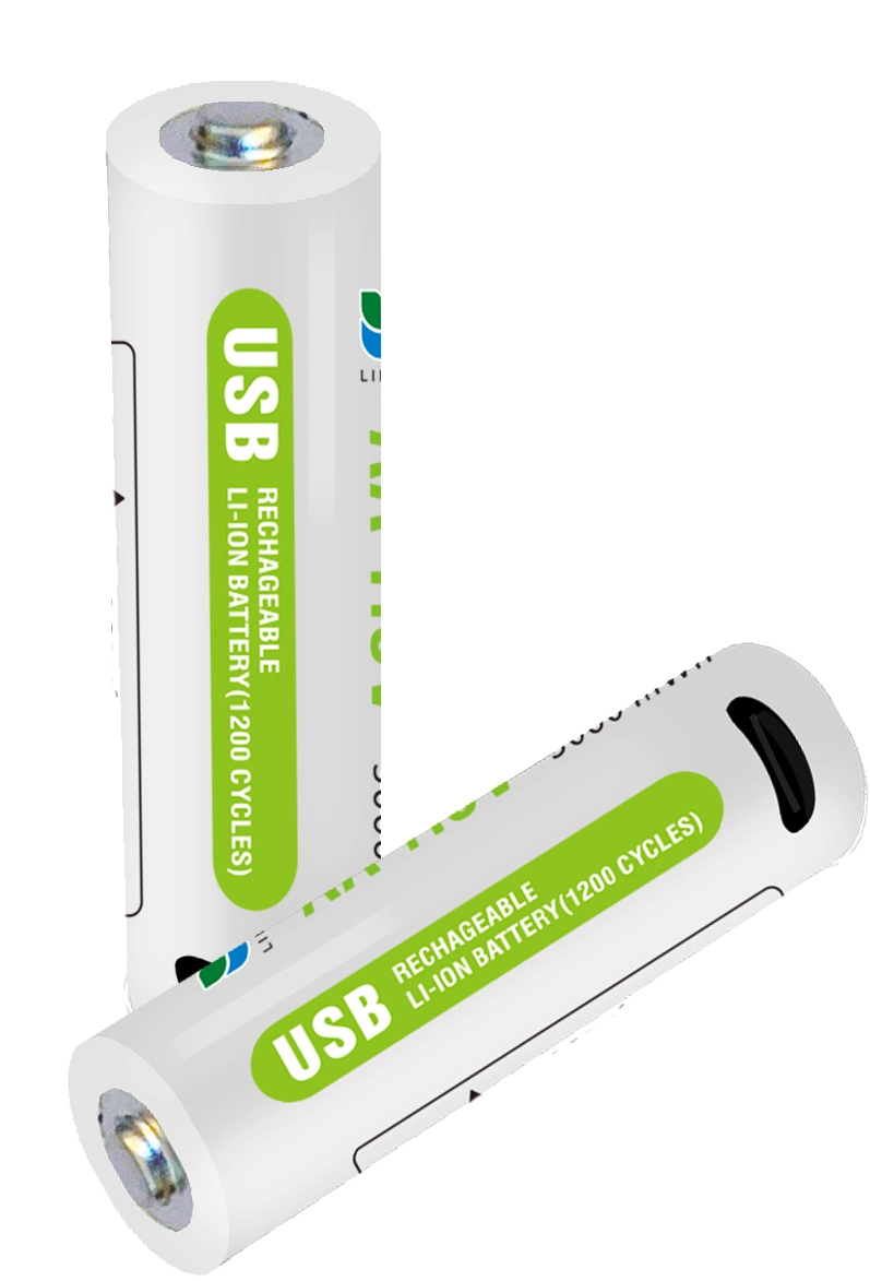 Rechargeable 1.5V Li-ion AA Battery (AA. AAA. 9V)