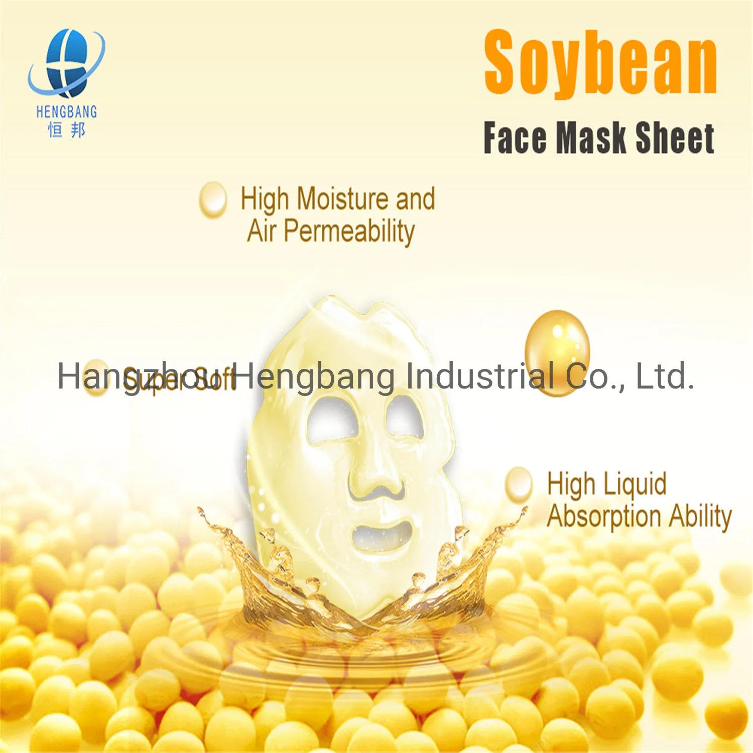 Haut tissu Non-Woven hydratante Masque facial feuille (diecut)