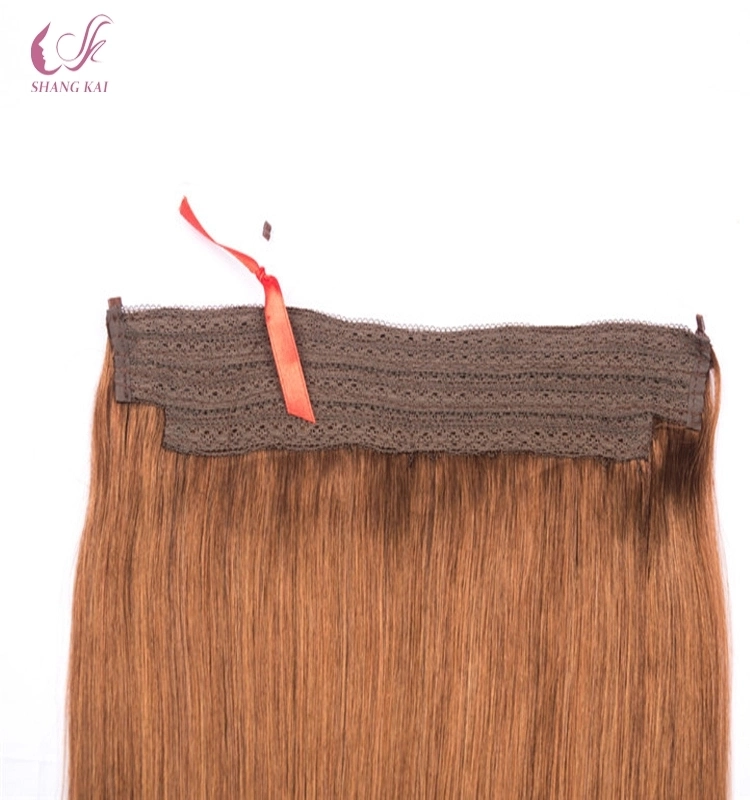 Hotsale One Piece Hair Extension Fish Wire No Clip in Hairpiece