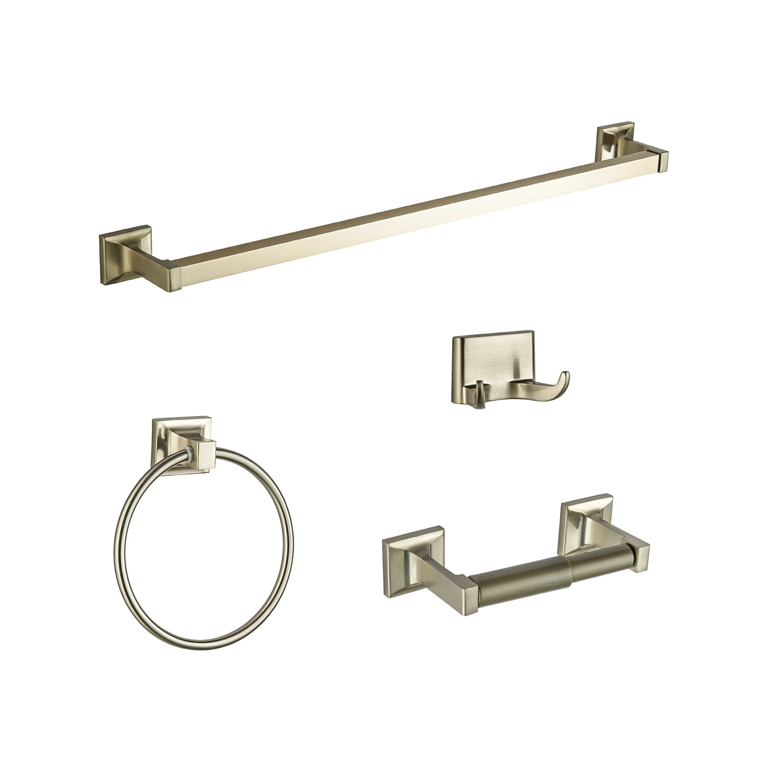 Zinc Alloy 4PCS Bathroom Hardware Set Manufacturer