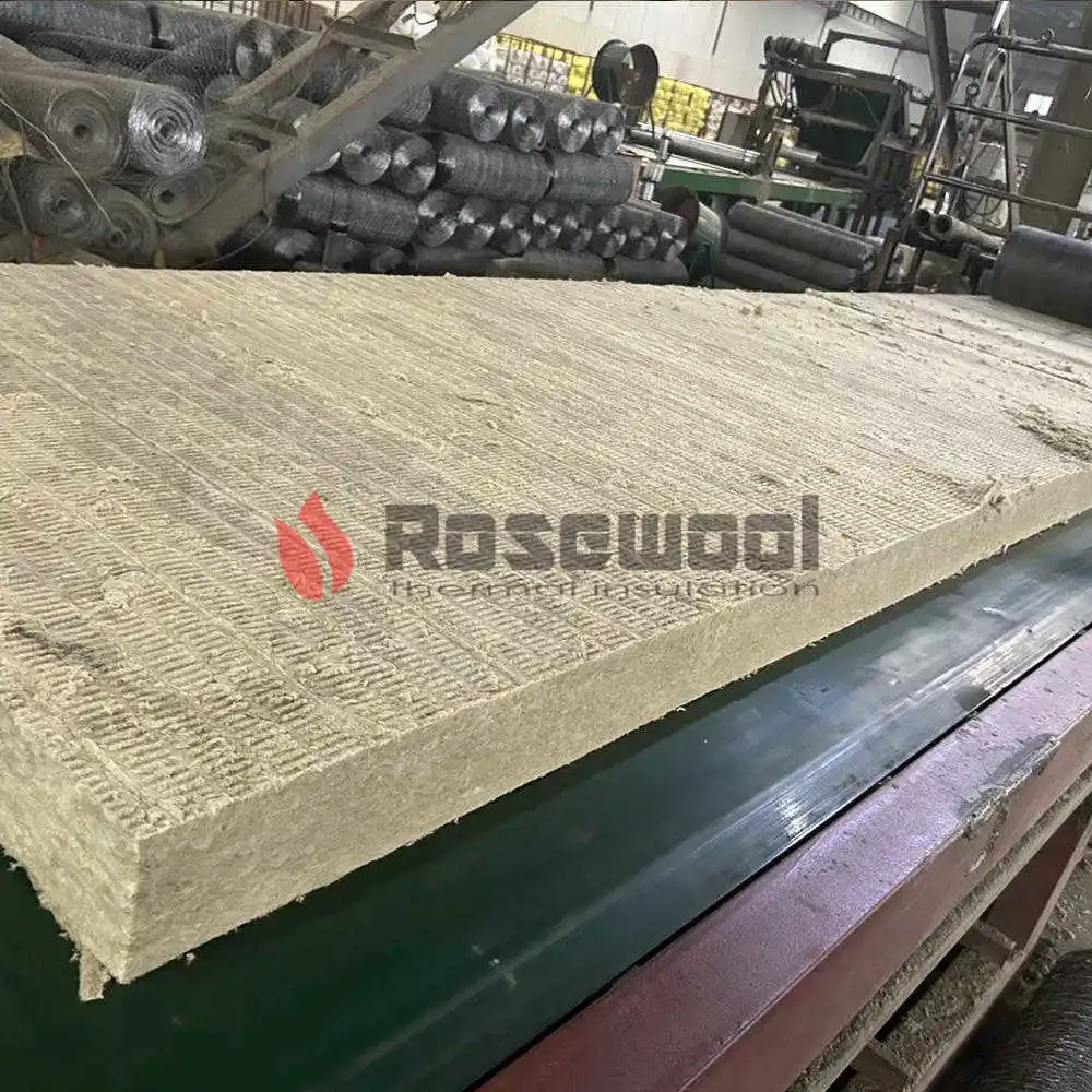 Material de construção isolamento materiais de absorção de som Rockwool Rose Wool Blanket