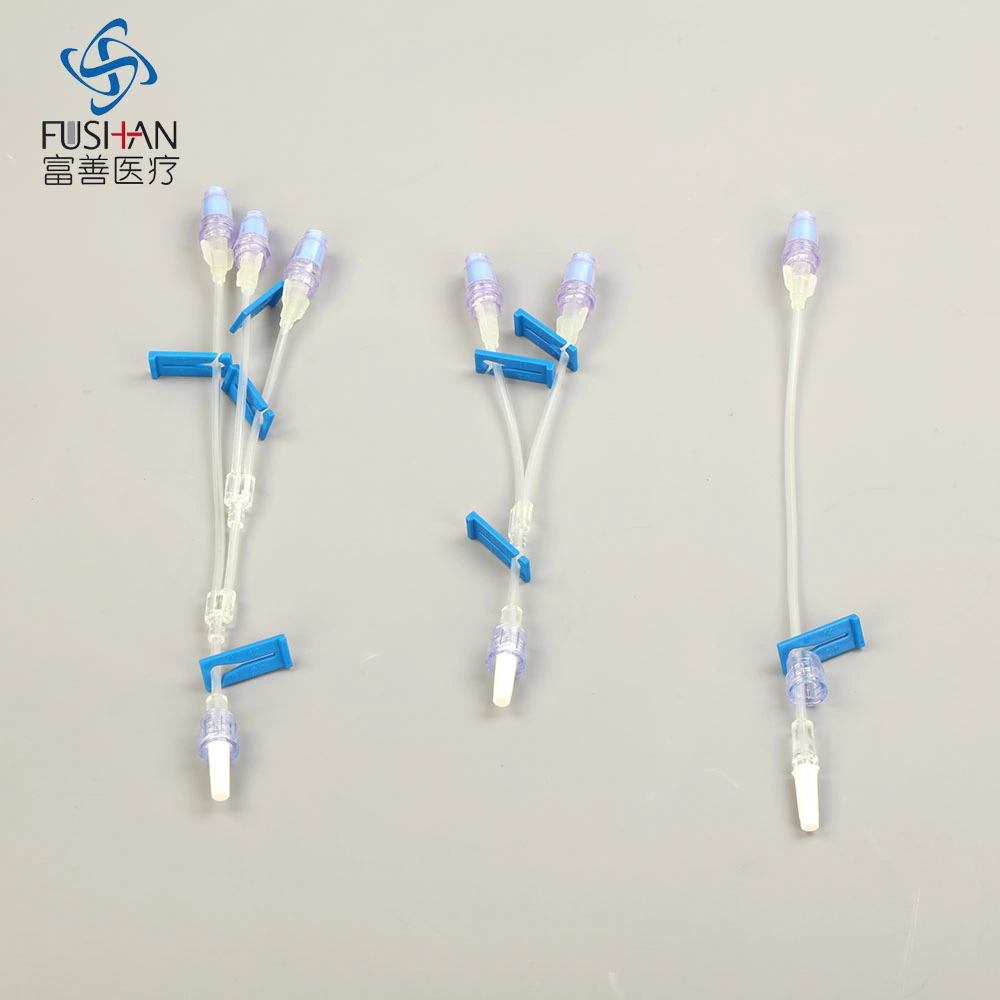 Fushan Factory Medical Consumer Hospital matériau pu jetable Double Lumen Cathéter veineux central ISO OEM disponible