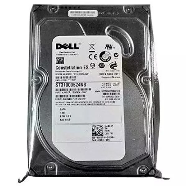 محرك الأقراص الثابتة (HDD) المزود من Dell سعة 3.5 تيرابايت بسرعة 7200 لفة في الدقيقة SAS بمعدل 1T عالي الجودة محرك الأقراص الثابتة الداخلي SATA