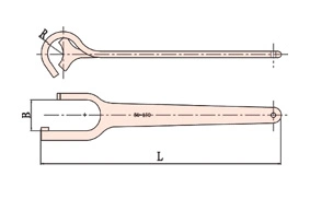 Non-Sparking Tools Valve Wheel Key/Spanner/Wrench Atex 300mm