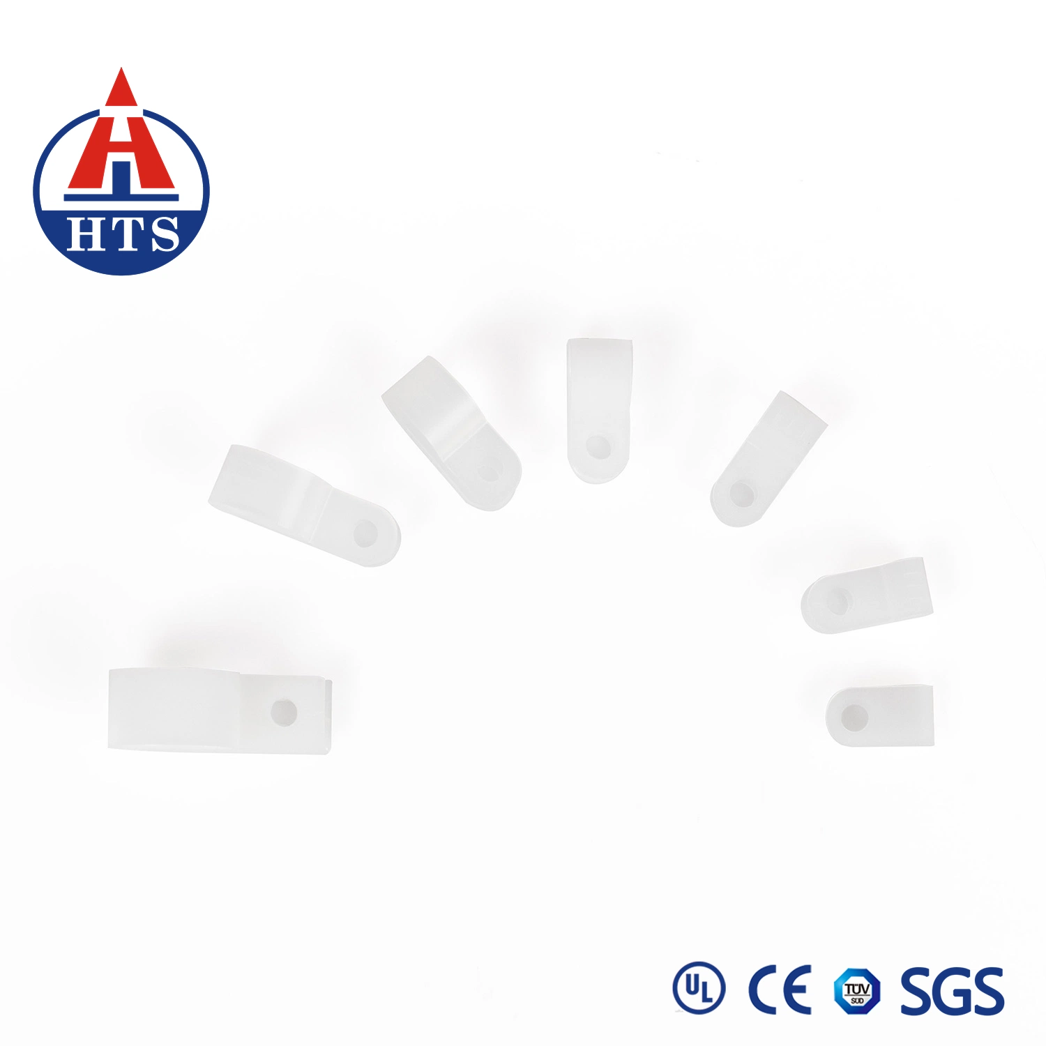 Clips pour fils à vis en nylon attaches pour câble de type R tubulure Attaches