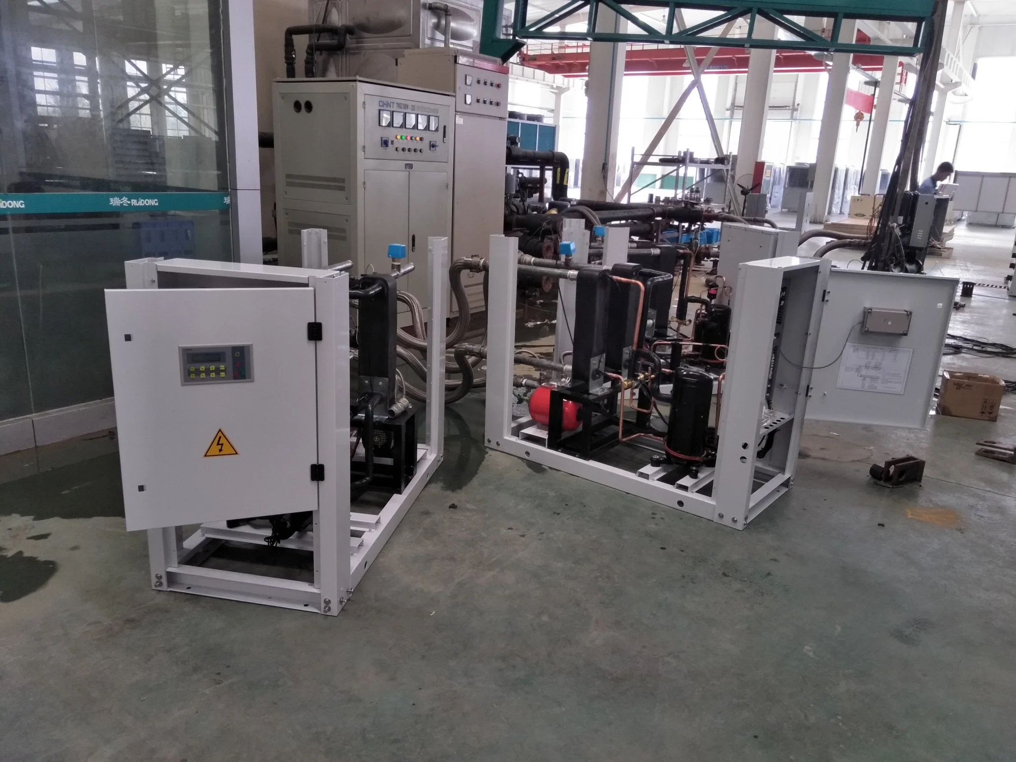 Air Conditioning Manufactures R410A Water Cooled Scroll Compressor Chiller and Heat Pump